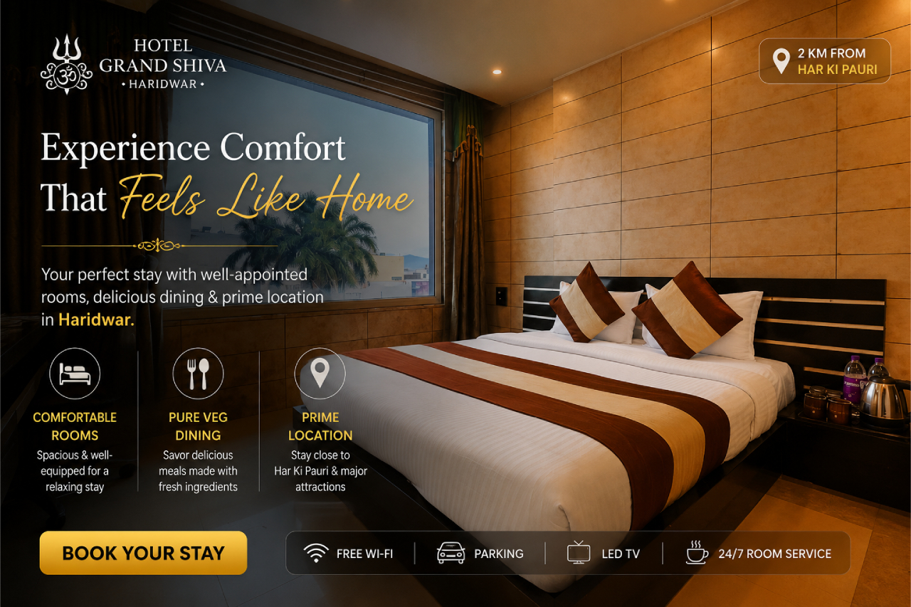 Best 3 Star Hotel in Haridwar - Rooms, Dining and Location Guide